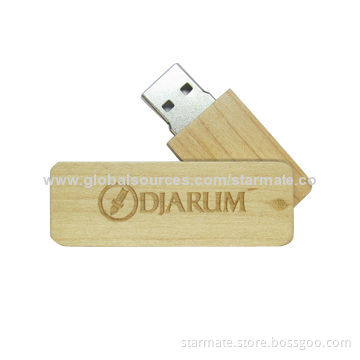 Wooden Twister USB Drive
